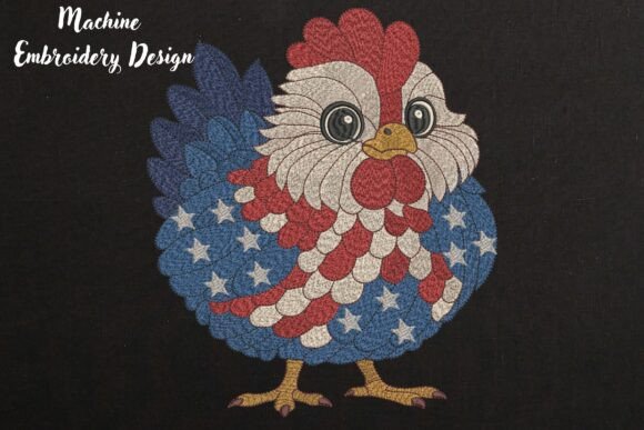 4th July American Chicken in Black