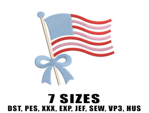 American Flag Bow