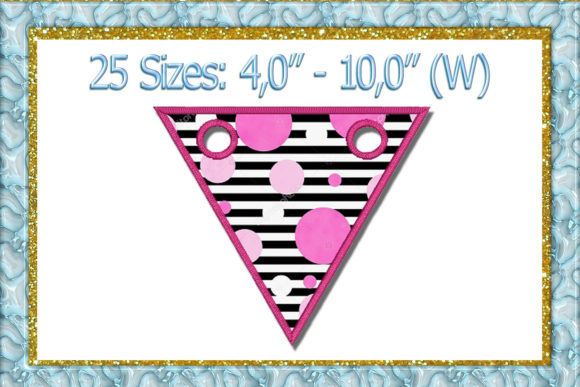 Banner Applique ITH Flag