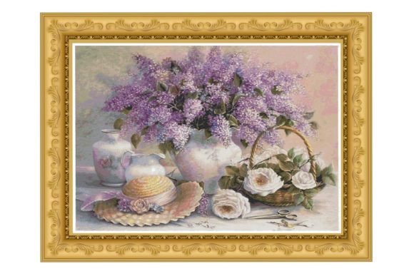 Counted Cross Stitch Pattern-Flowers 107