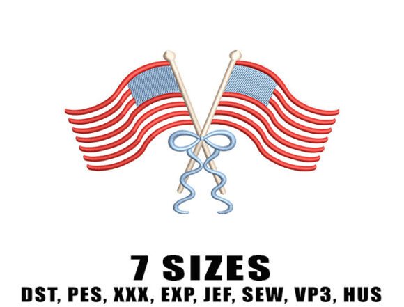 Flag USA Embroidery Design Review