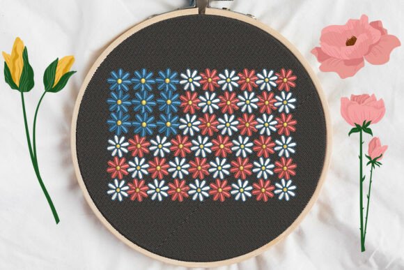 Floral USA Flag: A Designer’s Real-World Embroidery Review