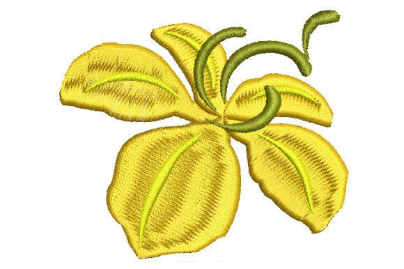 Yellow Ratchaphruek Flower Embroidery Review